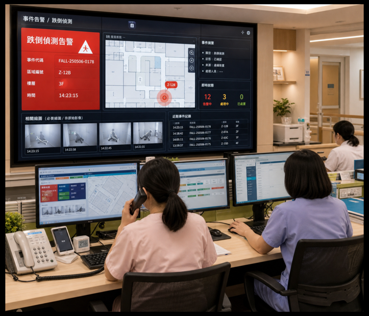 Monitoring center scene
